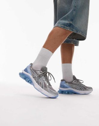 Asics Gel-Kinetic Fluent - Sneakers grigio argilla e blu