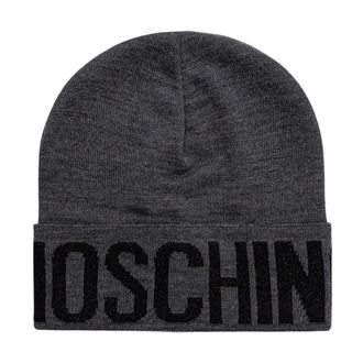 Moschino Dames, Accessoires, Grijs, Maat: ONE Size Wol