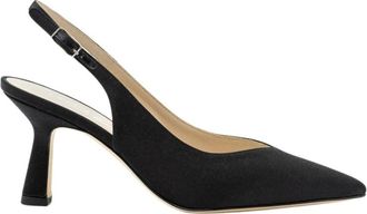 Lella Baldi Slingback - Dames - Pumps - Zwart - 37 EU - Leer - Schoenen