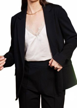 Skies Are Blue Clothing Modal Blazer Jacket In Black