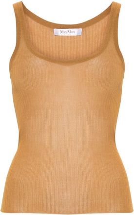 Max Mara Brown Silk tank top
