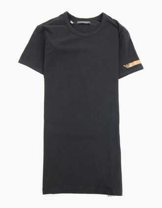 Emporio Armani Mens Emporio Armani Arm Tape Logo S/s T Shirt Black - Size: 38