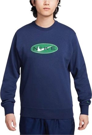 Nike Sportswear French Terry Crewneck Sweatshirt Asia Sizing Midnight Navy FZ4729-410