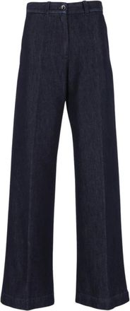 Nine In The Morning Fiamma Broeken - Dames - Loose Fit Jeans - Blauw - W25 - Denim - Jeans