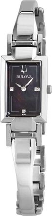 Bulova Classic Quartz Black Mother of Pearl Dial Ladies Watch 96P209