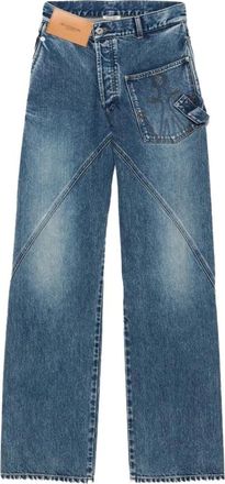 J.W.Anderson Straight Fit Jeans, female, Blue, W30, Twisted Workwear Jeans