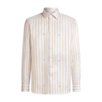 Etro Heren, Overhemden, Beige, Maat: 3XL