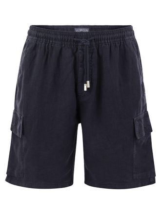 Vilebrequin Pantalones cortos de bermudas de carga de lino vilebrequ&iacute;n
