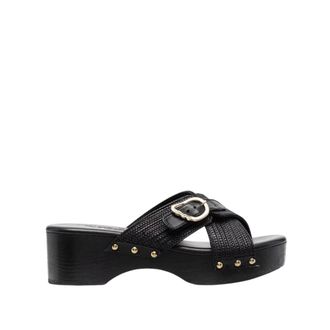Ancient Greek Sandals Stijlvolle platte zwarte sandalen - Dames - Sandalen - Zwart - 38 EU - Schoenen