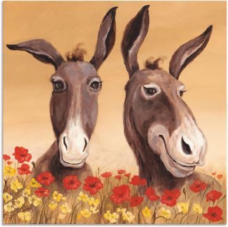 Artland Wandbild »Esel« Haustiere 1 Stk. tlg. als Alubild, Outdoorbild, Leinwandbild, Poster, Wandaufkleber