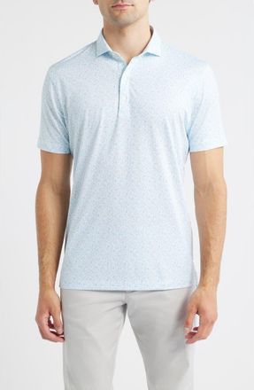 Johnnie-O Beach Break Performance Jersey Polo in White at Nordstrom, Size Xx-Large