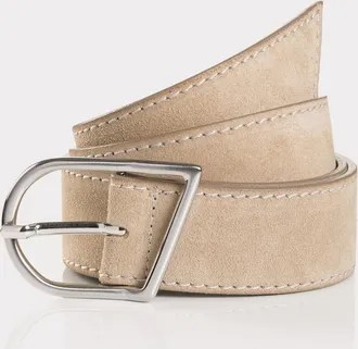 Tom Tailor Lederg&uuml;rtel TOM TAILOR, Damen, Gr. 105, grau (taupe), Leder, unifarben, G&uuml;rtel Lederg&uuml;rtel, mit eleganter Ziernaht