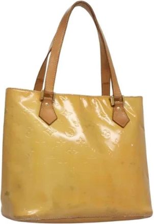 Louis Vuitton Tweedehands leren Louis Vuitton tassen - Dames - Vintage Shopper - Geel - ONE Size - Leer - Vintage
