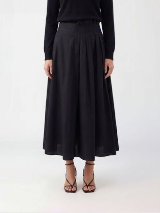 Msgm Gonna midi in cotone plissettato