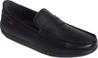 Marc Joseph New York John Street Penny Loafer in Black Grainy Leather at Nordstrom Rack, Size 10.5