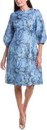 Teri Jon by Rickie Freeman Jacquard Sheath Dress