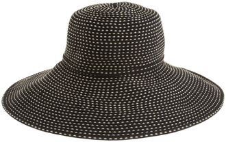 San Diego Hat Company San Diego Hat Company Womens Ribbon Braid Hat with Five-Inch Brim, Black, One Size