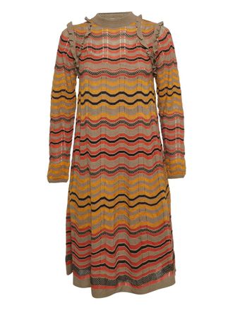 Missoni knit ruffle dress - Neutrals