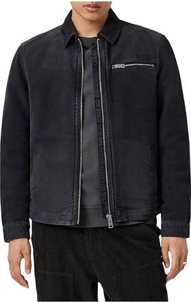 AllSaints Rothwell Mskn Jacket Mens Jacket Onyx Black : SM, Cotton/Wool