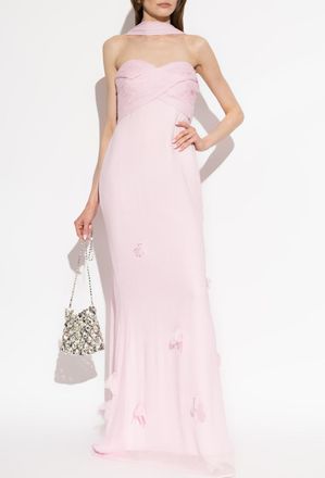 Self Portrait Off-the-shoulder Dress, Womens, Pink