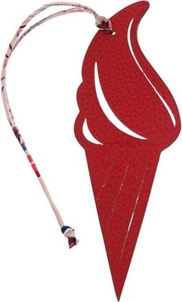 Herm&egrave;s Pre-owned Hermes Epsom and Togo Petit H Ice Cream Key Chain and Bag Charm Ladies TMBLYQXAB7HZX0OZ