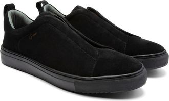 Gernie NYC 33 Laceless Low Top Sneaker in Black Suede at Nordstrom Rack, Size 10.5