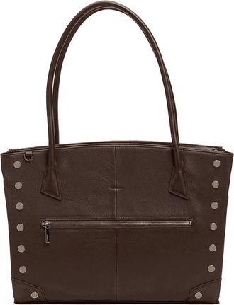 Hammitt Hammitt Elle Work Carry Espresso Pebble Silver