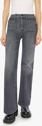 Mother Patch Pocket Twister Sneak Jeans In Up In Smoke