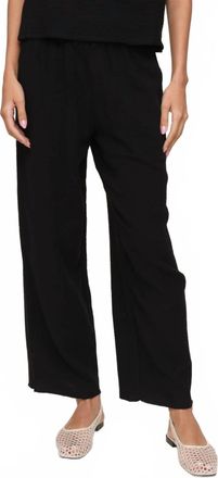 Rails Leon Crop Double Gauze Pant In Black
