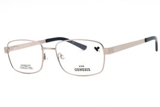 Genesis G4041 Metal Rectangle Eyeglasses - Gray