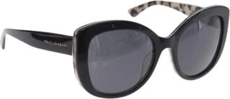 Dolce & Gabbana Pre-owned Plastic Zonnebrillen - Dames - Vintage Accessoires - Zwart - ONE Size - Vintage