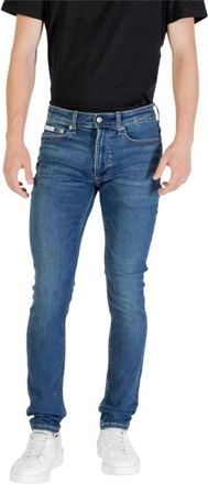 Calvin Klein Jeans Skinny Jeans, male, Blue, Size: W30 L32 Classic Fit Denim Jeans with Zip