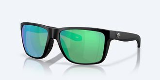 Costa Unisex Broadbill Ii Polarized Sunglasses In Matte Black Green Mirror