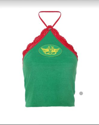 Boys Lie Womens Lacie Halter Top In Green