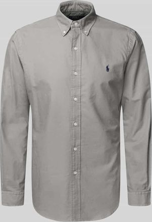 Polo Ralph Lauren Freizeithemd mit Knopfleiste in Anthrazit, Gr&ouml;&szlig;e XXL