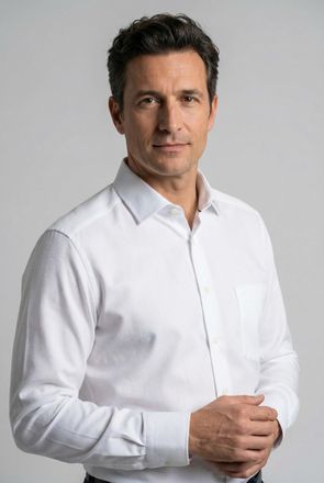 Olymp Businesshemd OLYMP Luxor modern fit, Herren, Gr. 37, N-Gr, weiss (wei&szlig;), Web, Obermaterial: 100% Baumwolle, 2-Knopf-Manschette, Hemden Businesshemd