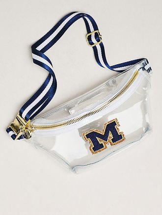 Stoney Clover Lane Clear College Football Belt Bag