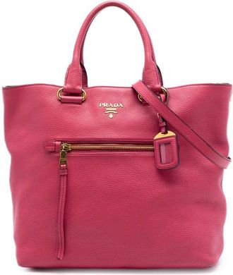 Prada Pre-owned Prada Vitello Daino Open Convertible Tote Ladies 07SH8RUYGDY83Z51