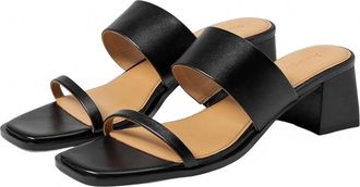 Madewell Womens Roni Block Heel Sandal In Black