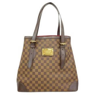 Louis Vuitton Pre-owned Tote Bags, female, Brown, Size: ONE SIZE Pre-owned Hampstead GM Tote Bag
