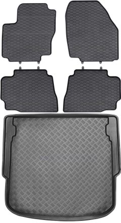 OEM Juego De Alfombrillas De Goma Para Coche Y Maletero Para Ford Mondeo Iv Hatchback (2011-2014)