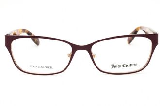 Juicy Couture JU253G Metal-Frame Rectangular Eyeglasses - Mauve