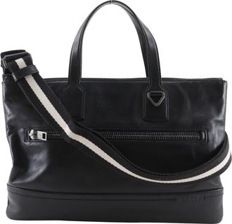 Bally Black Leather Briefcase (Pre-Owned)