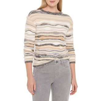 Nic+Zoe Odyssey Mix Sweater in Neutral Multi at Nordstrom Rack, Size Xx-Large