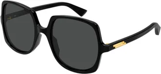 Bottega Veneta BV1498S Square Sunglasses - Black