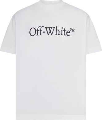 Off-white CREW NECK T-SHIRT WITH PRINT - Off-white - Man
