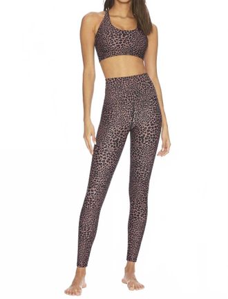 Beach Riot Spotted Piper Legging In Brown
