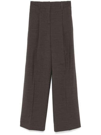 P.A.R.O.S.H. pressed-crease trousers - Brown