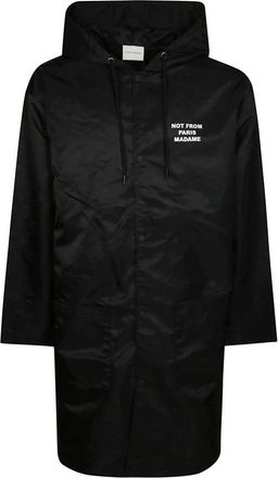 Dr&ocirc;le de Monsieur La Parka Slogan - Heren - Parka Jassen - Zwart - M - Jassen
