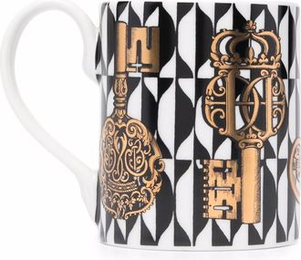 Fornasetti Mug Chiavi E Losanghe